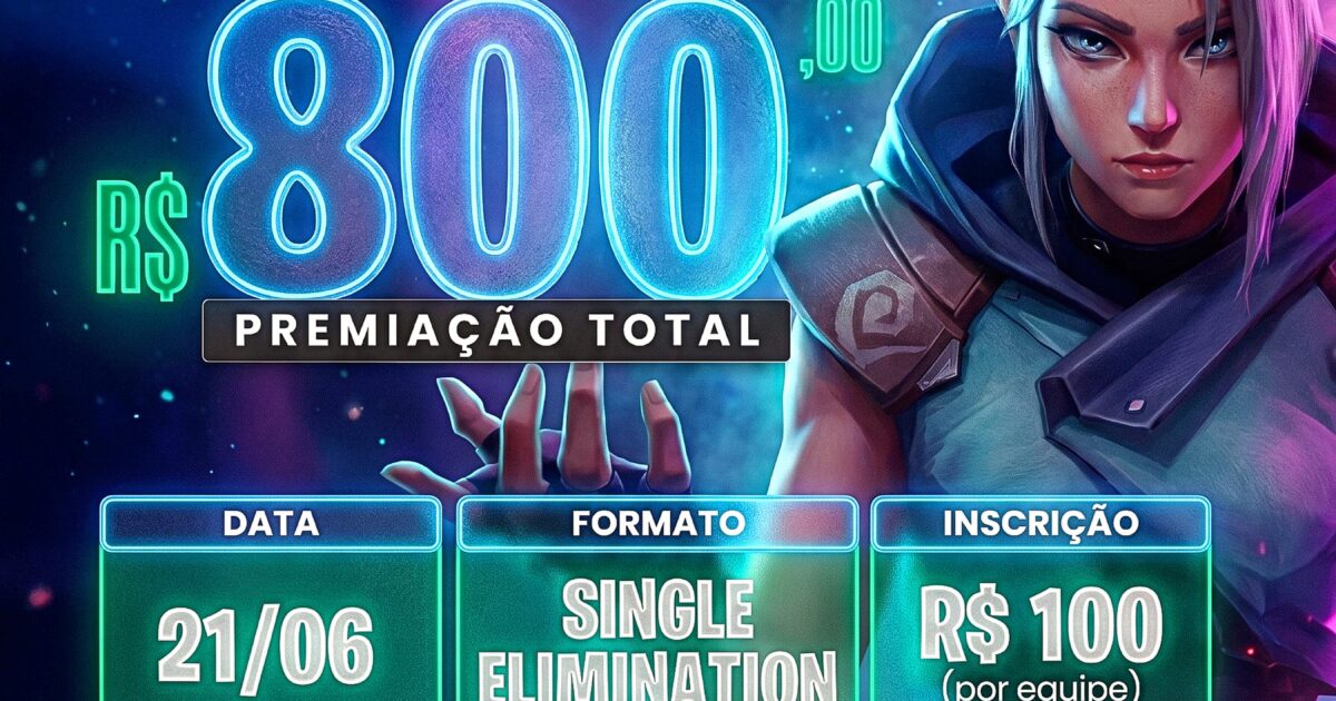 Arena Login x Arretados em SP: torneio de Valorant em 21 de junho
