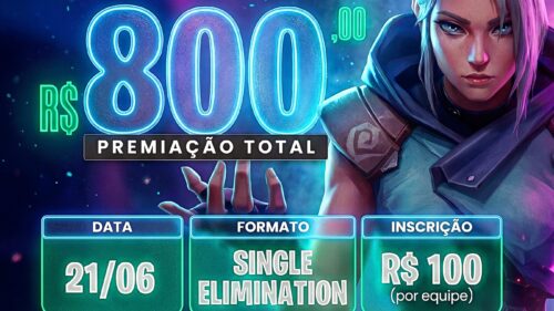 Arena Login x Arretados em SP: torneio de Valorant em 21 de junho