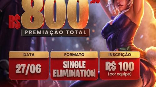 Arena Login x Arretados em SP: torneio de League of Legends em 27 de junho