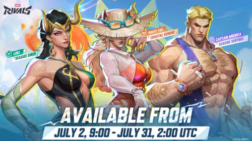 Marvel Rivals: White Fox, Captain America e Loki chegam com skins de praia em 2 de julho