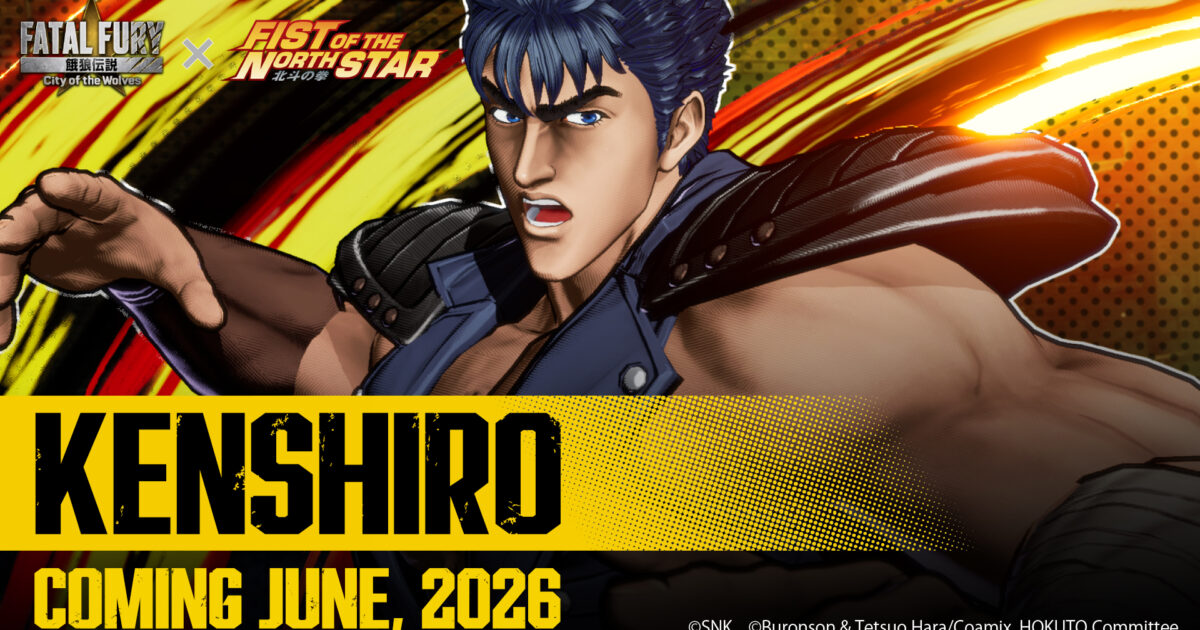 Fatal Fury: Kenshiro de Hokuto no Ken (Fist of the North Star) é o sexto e último personagem do passe season 2
