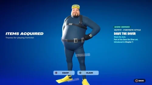 Dave the Diver no Fortnite: Skin gratuita chega em 18 de junho