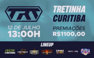 Tretinha em Curitiba: 6 jogos de luta, 12 de julho, R$1.100 em premiações