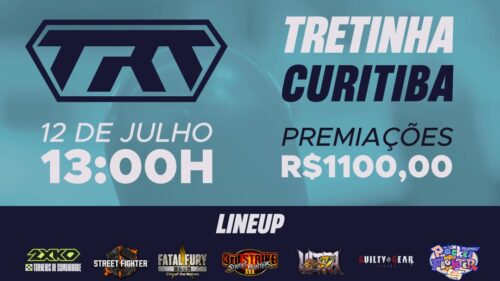 Tretinha em Curitiba: 6 jogos de luta, 12 de julho, R$1.100 em premiações
