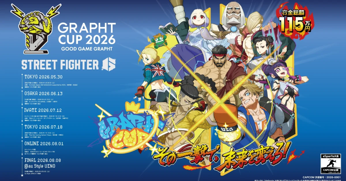 Grapht Cup 2026: torneio online de Street Fighter 6