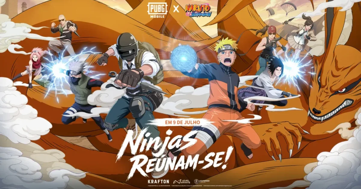 Naruto no PUBG Mobile: colaboração chega em 9 de julho