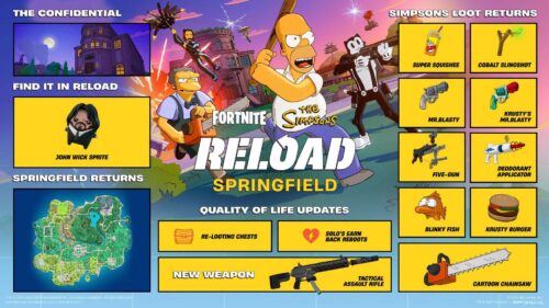 Fortnite Reload: Springfield retorna com John Wick em 30 de julho