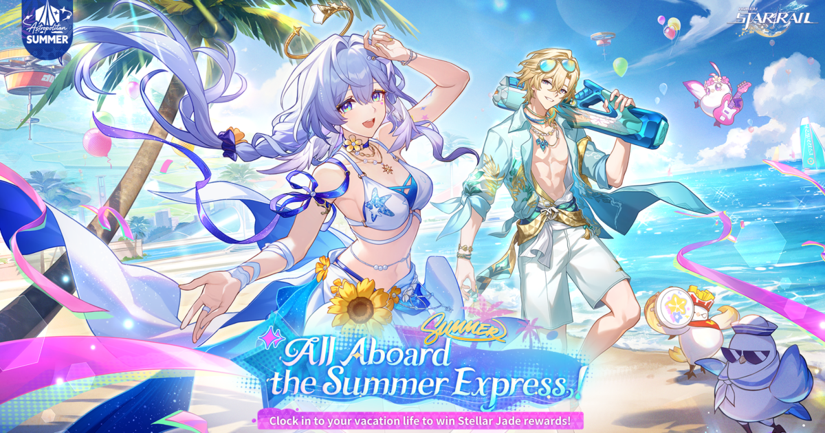 Honkai: Star Rail abre o Summer Express com recompensa em Stellar Jade