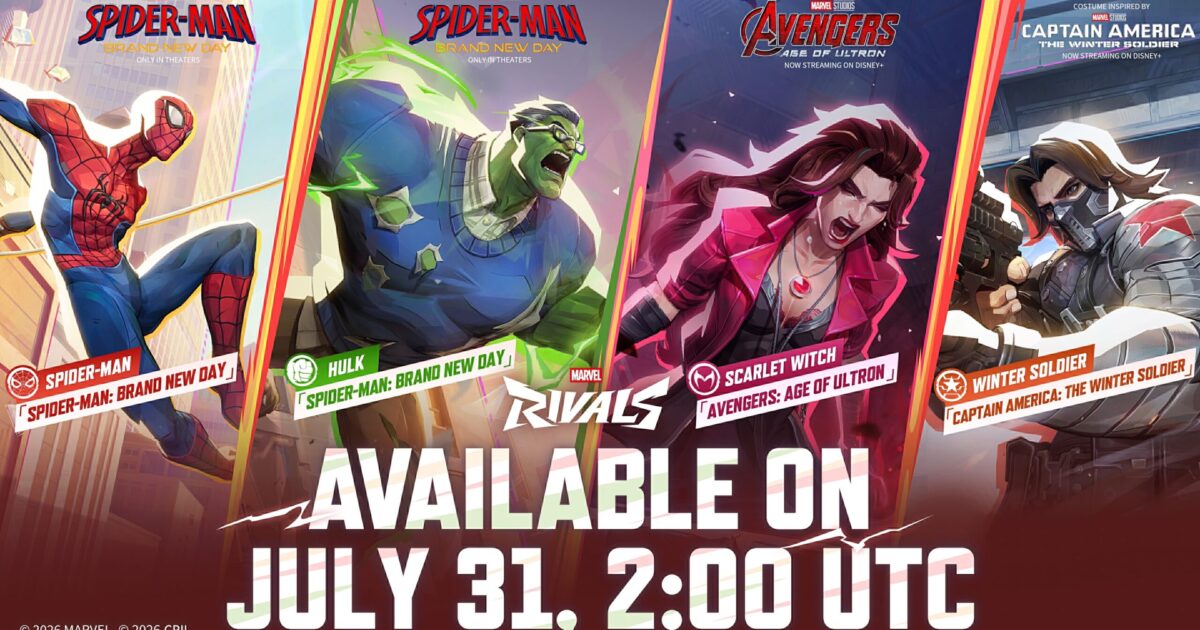 Marvel Rivals: trajes de Brand New Day chegam em 30 de julho