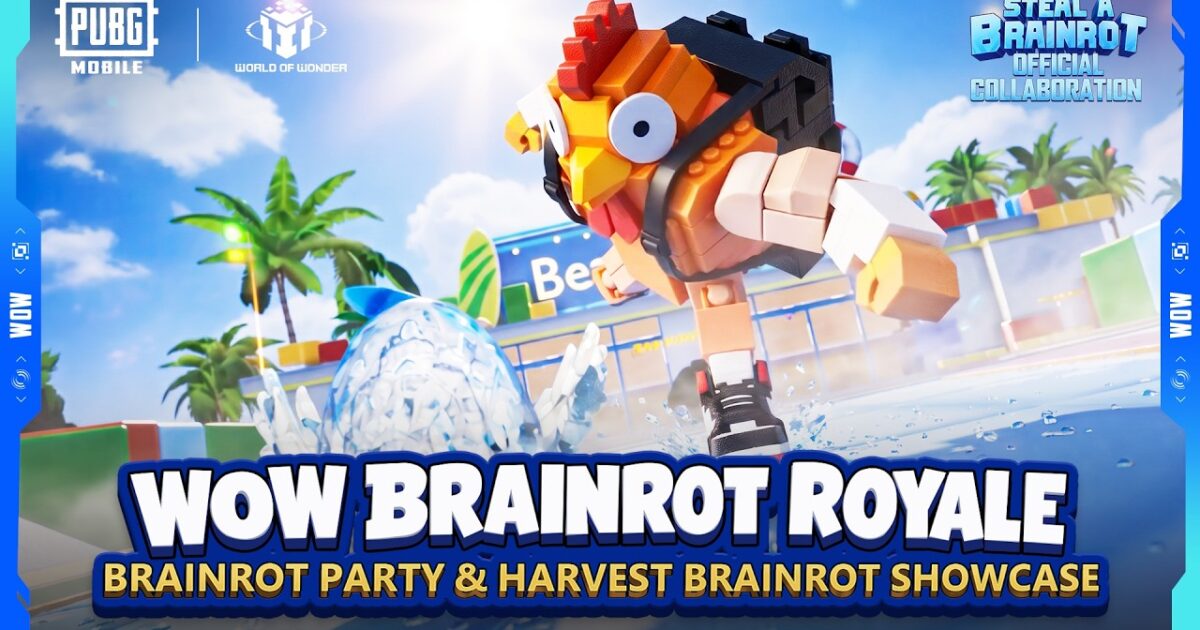 PUBG Mobile: Steal a Brainrot chega em 7 de agosto