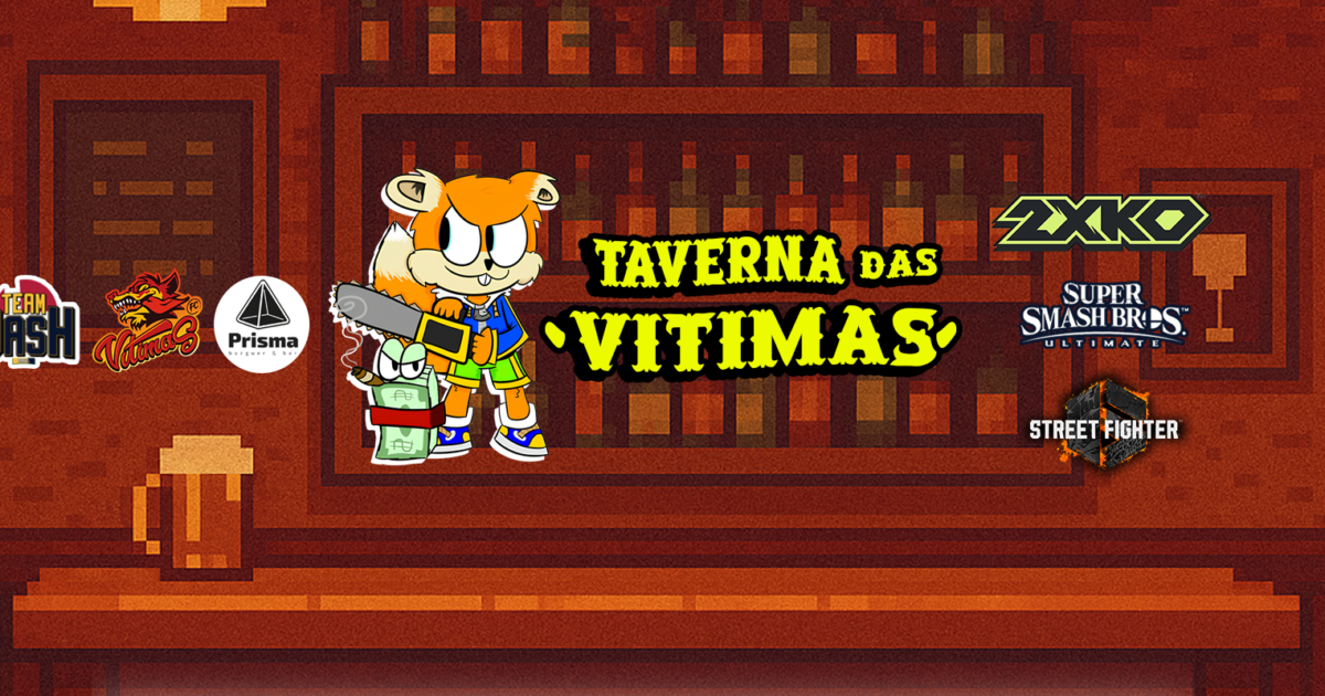 Taverna das Vitimas em São Paulo: torneio de Smash, SF6 e 2XKO, 27 de setembro