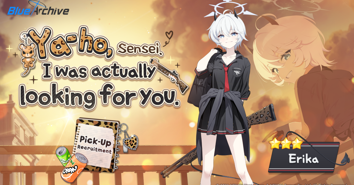 Blue Archive: Erika chega em banner, atualização de 8 de setembro