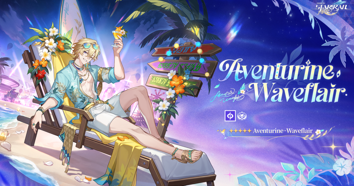 Honkai: Star Rail: Aventurine Waveflair chega em 12 de setembro