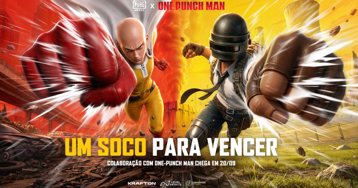 PUBG Mobile: colaboração com One-Punch Man, trajes de Saitama e Garou de 20/09 a 19/10