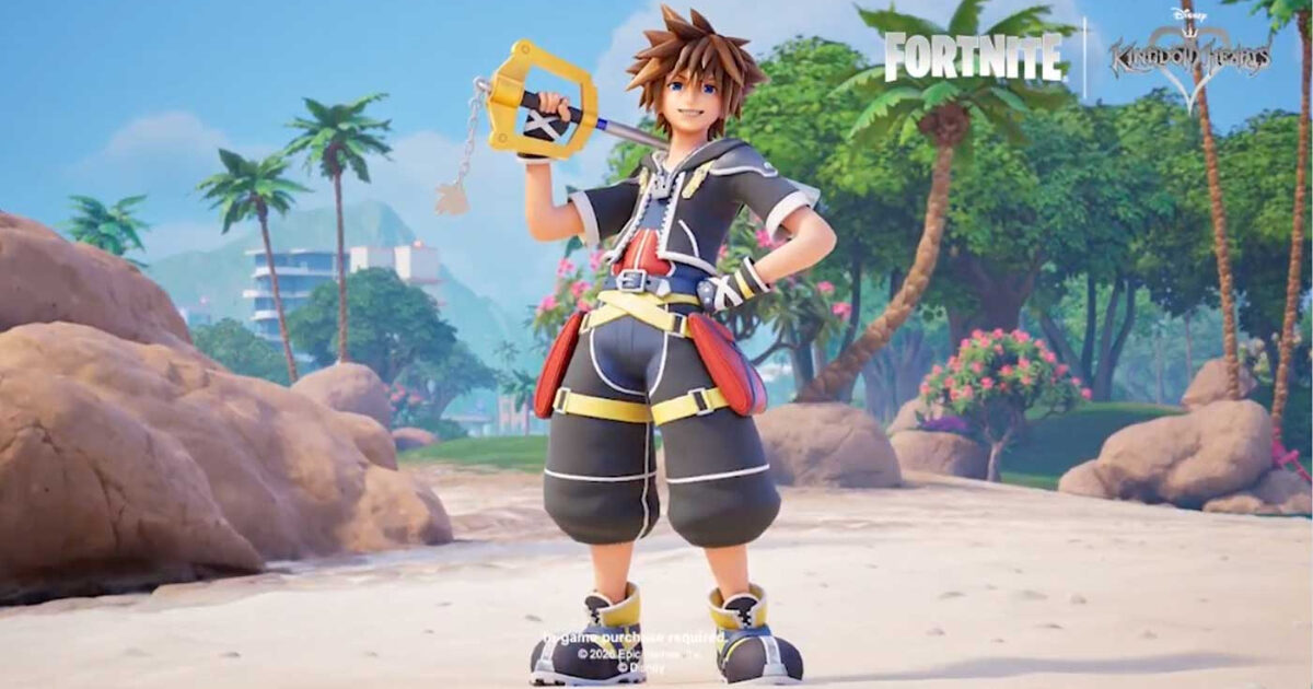 Sora de Kingdom Hearts no Fortnite: 4 skins em 17 de setembro