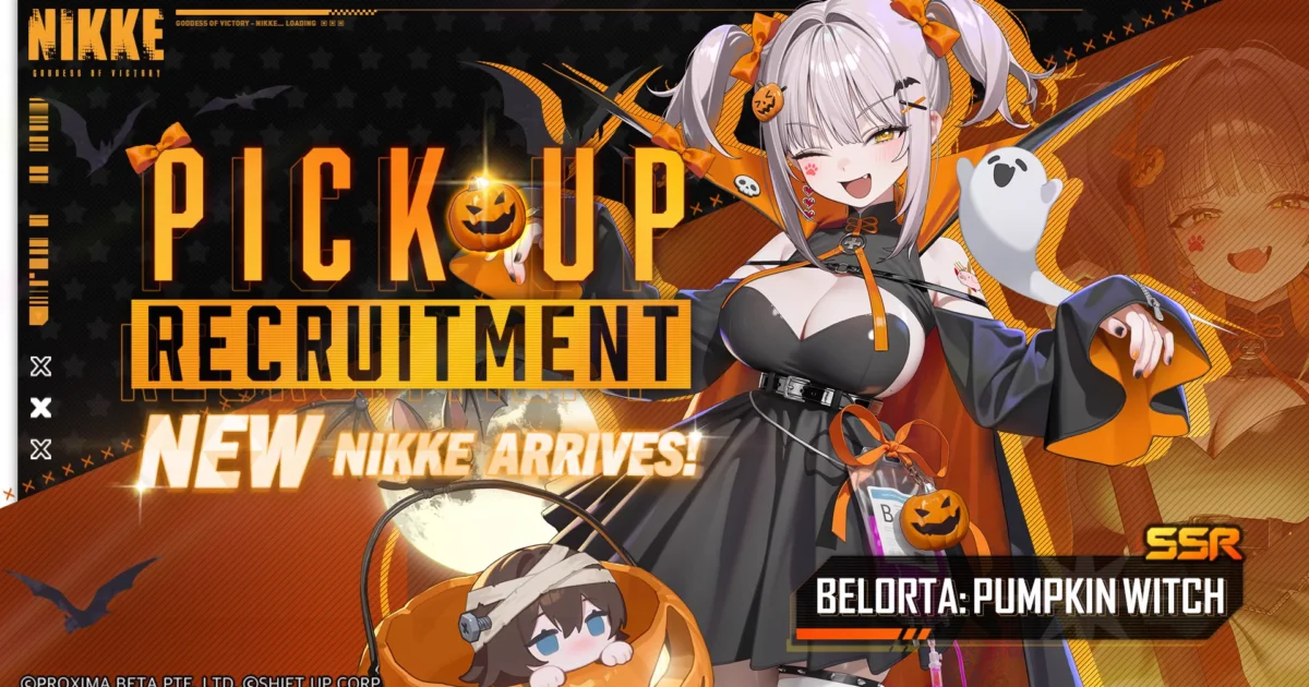 NIKKE: Belorta Pumpkin Witch, SSR de Halloween chega em 8 de outubro